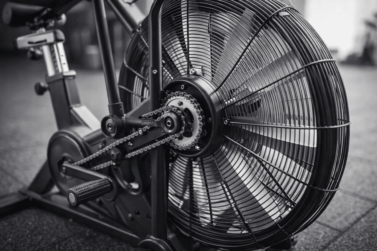 Mécanisme Air Bike avec ventilateur