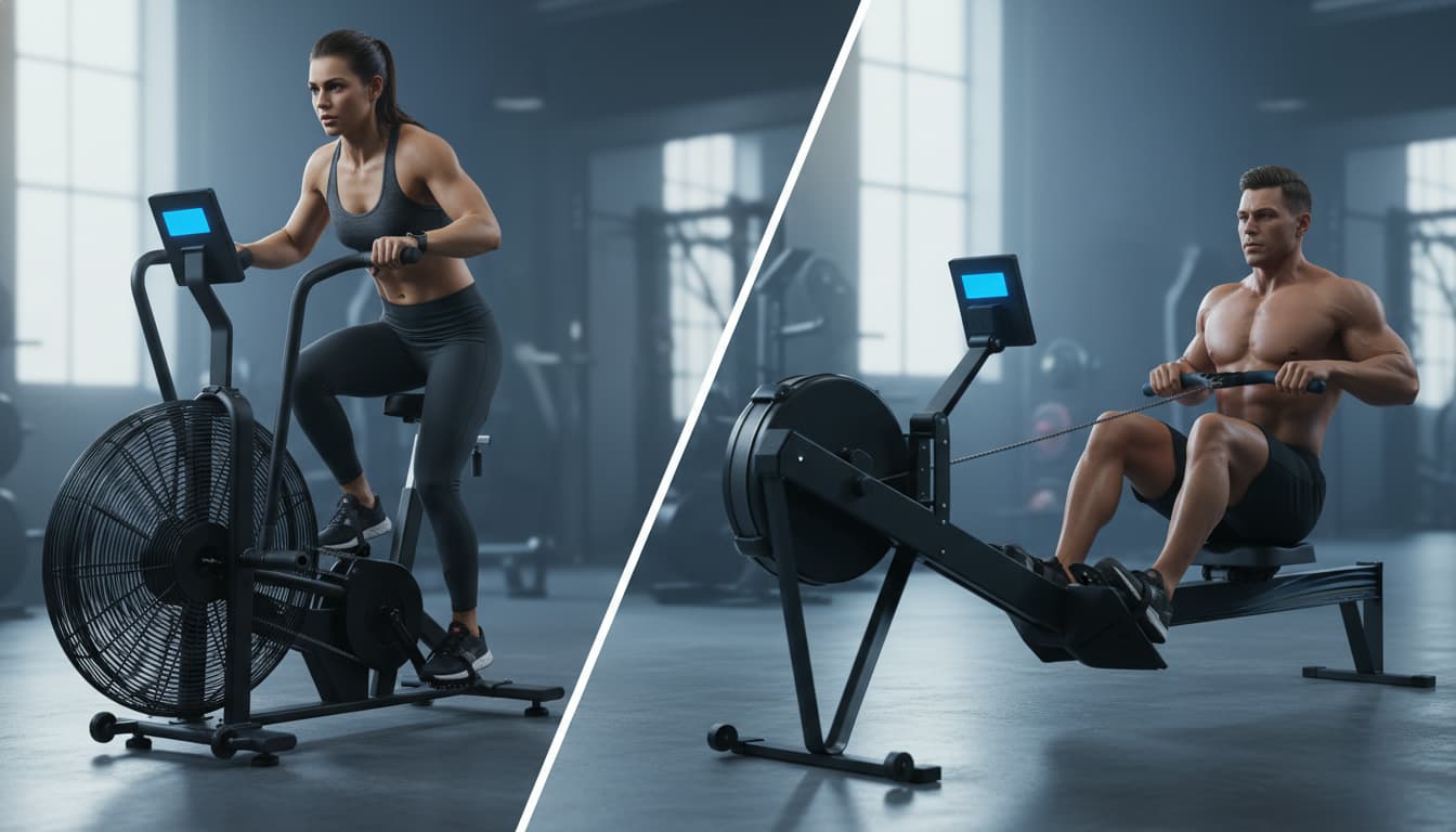 Comparer air bike et rameur pour choisir son équipement en 2025